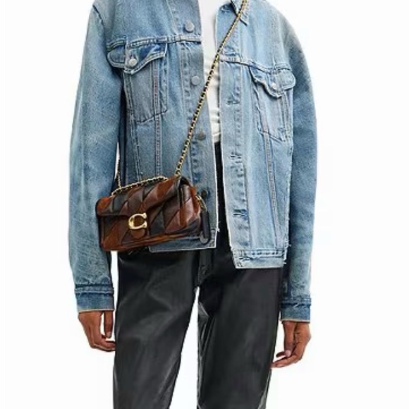 Coach Quilted Patchwork Leather & Suede Shoulder Bag - Picture 6 of 8